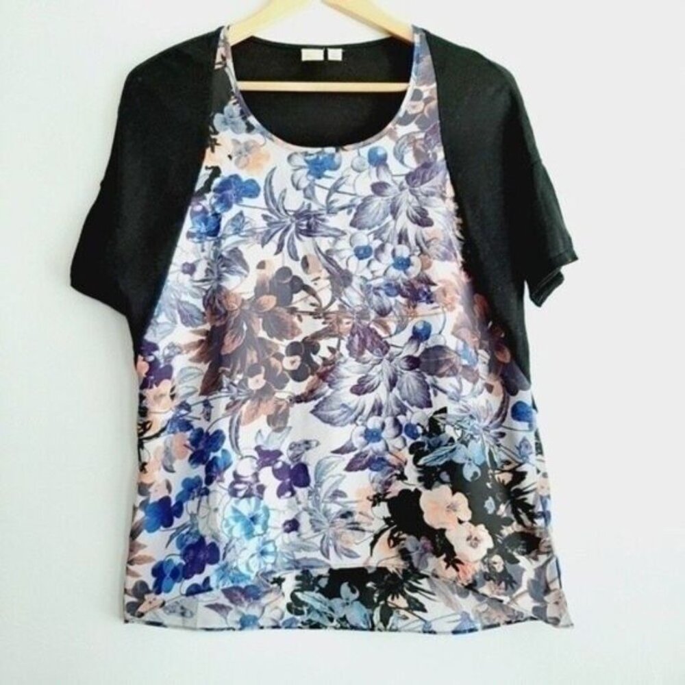 YELLOW BIRD Anthropologie 'Last Act' Floral Blouse Sz S